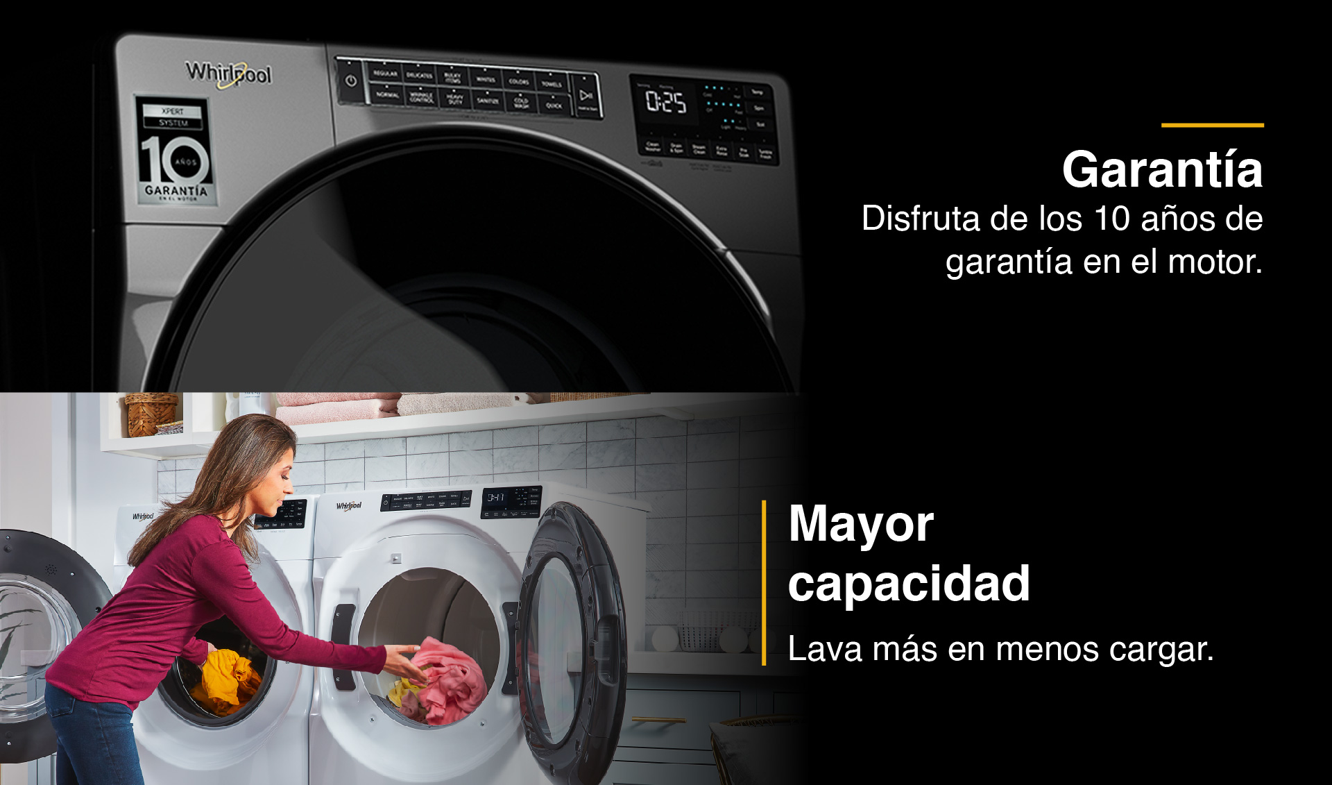 Nevecón 4 puertas Whirlpool 7501545587931. con gran capacidad de almacenamiento y flexibilidad de acomodación.